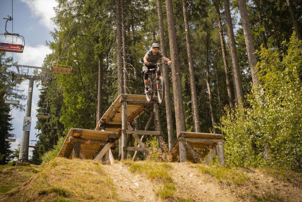 Freeride trail and downhill track