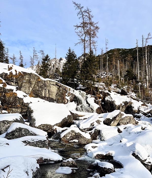 vodopady vo Vysokach Tatrach