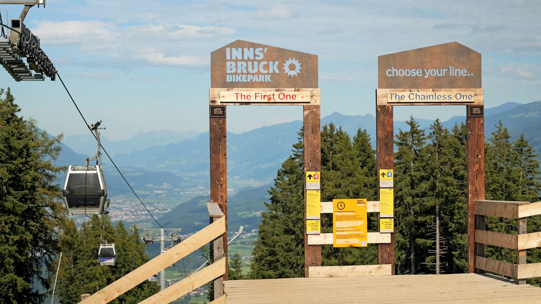 Bikepark Innsbruck obejmuje wiele tras