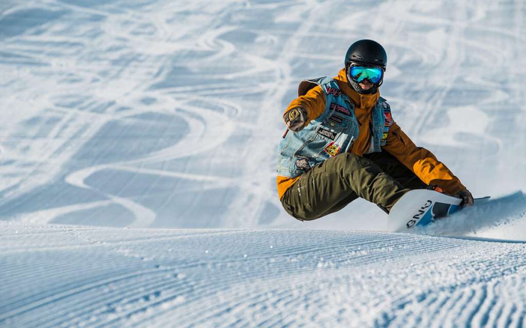 Snowboarder in Jasná