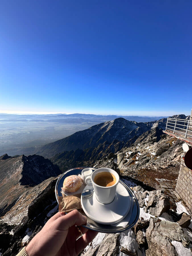 Café and coffee on Mt Lomnický štít