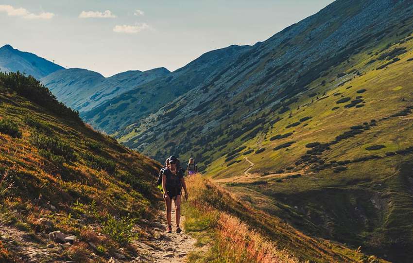 Južná strana Chopku turistika