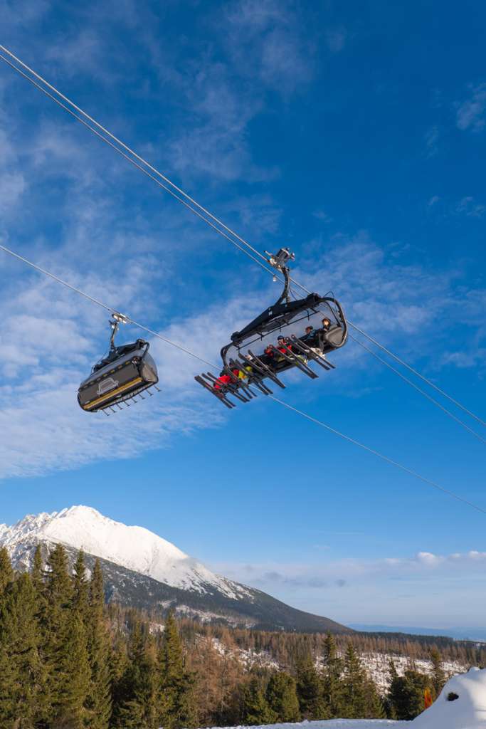Porsche chairlift at Štrbské Pleso