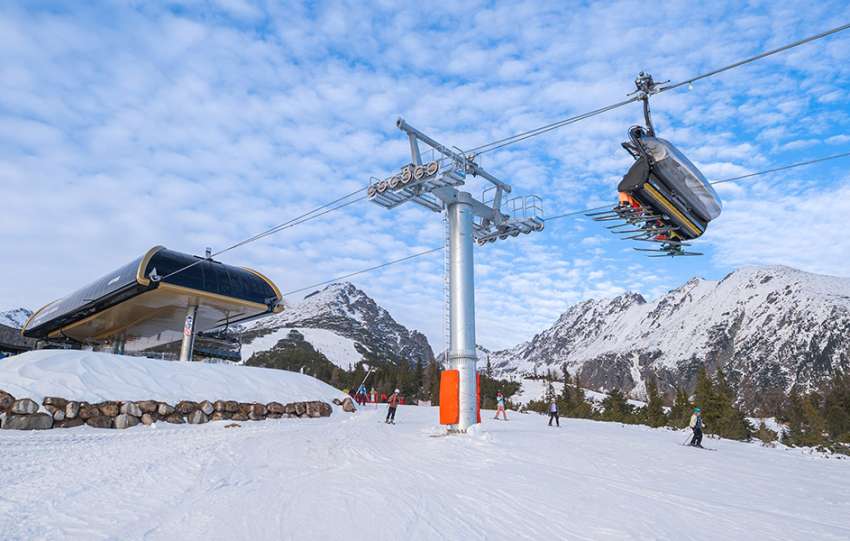 Porsche chairlift at Štrbské Pleso