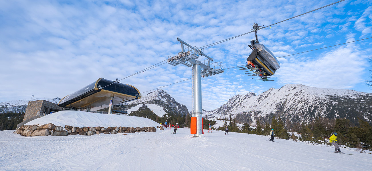 Porsche chairlift at Štrbské Pleso