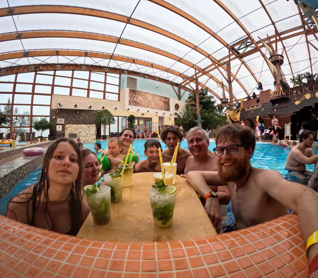 Rodzinne selfie w aquaparku