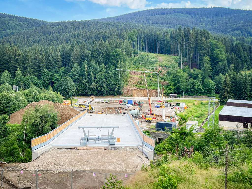 Connection of ski slopes in Špindl