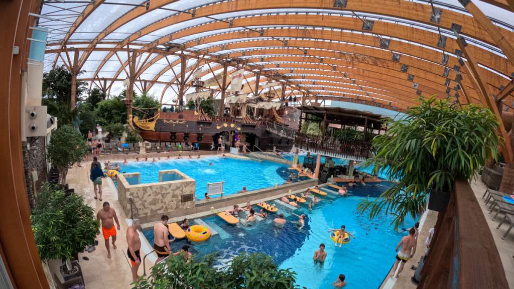 Indoor pools at the Tatralandia water park
