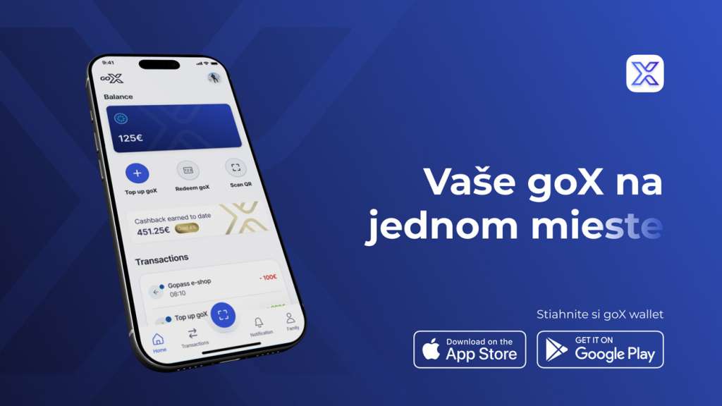 Aplikácia goX Wallet