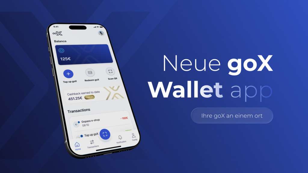 Neue goX wallet